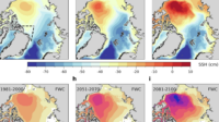 Sea level rise and fall north of Greenland reorganize Arctic freshwater export to North Atlantic